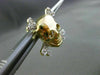 ESTATE .20CT DIAMOND 14K WHITE YELLOW GOLD PIRATE SKULL SCREW BACK STUD EARRINGS
