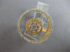 LARGE 1.04CT DIAMOND 14KT ROSE GOLD CLUSTER FLOWER CIRCLE OF LIFE FILIGREE RING