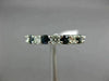 ESTATE 2.82CT ROUND DIAMOND & AAA SAPPHIRE 14KT WHITE GOLD ETERNITY RING #22274