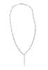 ESTATE 2.78CT DIAMOND 14KT WHITE GOLD 3D CLASSIC LARIAT ETERNITY TENNIS NECKLACE
