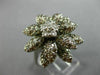 ESTATE LARGE 1.26CT WHITE & CHOCOLATE FANCY DIAMOND 14KT YELLOW GOLD RING #26265