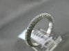 ESTATE .91CT DIAMOND 18K WHITE GOLD 3D CLASSIC ETERNITY WEDDING ANNIVERSARY RING