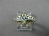 ESTATE .85CT DIAMOND 14K 2 TONE GOLD MARQUISE TENSION SET ENGAGEMENT RING #16335