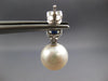 .53CT DIAMOND & AAA SAPPHIRE & AAA SOUTH SEA PEARL 14KT WHITE GOLD 3D EARRINGS