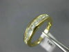 ESTATE .75CT DIAMOND 14K YELLOW GOLD PRINCESS CHANNEL ANNIVERSARY RING #20521