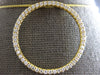 ESTATE LARGE .84CT DIAMOND 18KT YELLOW GOLD 3D CIRCLE OF LIFE FLOATING PENDANT