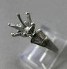 ESTATE .35CT DIAMOND PLATINUM 3D ROUND SEMI MOUNT ENGAGEMENT RING F/G VVS #21096