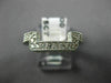 ESTATE .75CT DIAMOND 14K WHITE GOLD SQUARE ANNIVERSARY WEDDING INSERT RING 21751