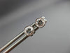 ESTATE .50CT DIAMOND 14K WHITE GOLD CLASSIC SOLITAIRE BEZEL STUD EARRINGS #19008