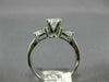 ESTATE 1.29CT OVAL & PEAR SHAPE DIAMOND 14KT WHITE GOLD 3 STONE ENGAGEMENT RING