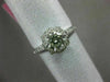 ESTATE 1.05CT DIAMOND 18KT WHITE GOLD 3D SOLITAIRE FLOWER SQUARE ENGAGEMENT RING
