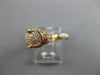 ESTATE .63CT DIAMOND & AAA EMERALD 18K ROSE GOLD HAPPY PANTHER JAGUAR FUN RING