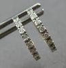 .35CT DIAMOND 18K 2 TONE GOLD CLASSIC FILIGREE REVERSIBLE HUGGIE EARRINGS #28015