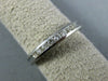 ESTATE .30CT DIAMOND 14K WHITE GOLD ROUND CHANNEL WEDDING ANNIVERSARY RING 18732
