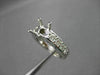 ESTATE .78CT DIAMOND 14KT WHITE GOLD 4 PRONG SEMI MOUNT ENGAGEMENT RING #2113