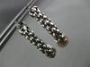 ESTATE LARGE .70CT DIAMOND 14KT TWO TONE GOLD 3D MESH MOVABLE BALL HOOP EARRINGS