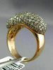 ESTATE LARGE 3.68CT FANCY MULTI COLOR DIAMOND 18K ROSE GOLD 3D FILIGREE FUN RING