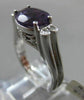 ESTATE 1.86CT DIAMOND & AMETHYST 14K WHITE GOLD FILIGREE PROMISE FRIENDSHIP RING