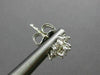 ESTATE .94CT DIAMOND 14KT WHITE GOLD CLASSIC STAR FLOWER CLUSTER EARRINGS #21017