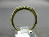 ESTATE .25CT DIAMOND 14K YELLOW GOLD 3D 5 STONE CLASSIC WEDDING ANNIVERSARY RING