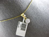 .25CT DIAMOND 14KT YELLOW GOLD CLASSIC CLUSTER FLOWER INVISIBLE FLOATING PENDANT