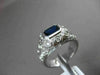ESTATE 1.49CTW DIAMOND & AAA SAPPHIRE 14KT WHITE GOLD FILIGREE ENGAGEMENT RING