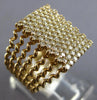 ESTATE LARGE .99CT DIAMOND 14KT YELLOW GOLD 3D CLUSTER SQUARE MULTI ROW FUN RING