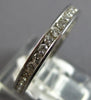 ESTATE .65CT DIAMOND 14K WHITE GOLD ROUND CHANNEL 2.5mm WEDDING ANNIVERSARY RING