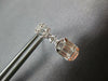 1.07CT DIAMOND 18KT WHITE GOLD CLUSTER INVISIBLE OVAL & SQUARE HANGING EARRINGS