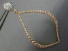 ESTATE LARGE 1.28CT WHITE & PINK DIAMOND 18KT WHITE & ROSE GOLD HANGING EARRINGS