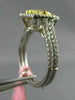 .88CT WHITE & FANCY YELLOW DIAMOND 18KT WHITE GOLD SQUARE FRIENSHIP PROMISE RING