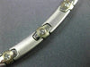 ESTATE .65CT DIAMOND 14K WHITE GOLD 3D CLASSIC SOLID ITALIAN LINK NECKLACE #9509