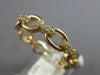 .22CT DIAMOND 14KT YELLOW GOLD CLASSIC MULTI OVAL LINK WEDDING ANNIVERSARY RING