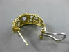 ESTATE .15CT DIAMOND 14K WHITE & YELLOW GOLD 3D OPEN HEART CLIP ON EARRINGS