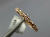 ESTATE .09CT DIAMOND 14KT ROSE GOLD 2MM MARQUISE SHAPE FILIGREE ANNIVERSARY RING