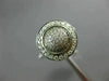 ESTATE LARGE .75CT DIAMOND 14KT WHITE GOLD 3D ROUND HALO DOME GALAXY FUN RING