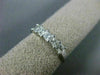 ESTATE .60CT PRINCESS CUT DIAMOND 14K WHITE GOLD WEDDING ANNIVERSARY RING #19652