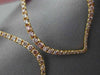 ESTATE LARGE 1.28CT WHITE & PINK DIAMOND 18KT WHITE & ROSE GOLD HANGING EARRINGS