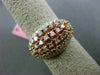 ESTATE LARGE 1.51CT DIAMOND 18KT WHITE & ROSE GOLD 3D WEDDING ANNIVERSARY RING