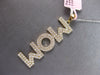 ESTATE EXTRA LARGE .95CT DIAMOND 14KT YELLOW GOLD 3D MOM FLOATING PENDANT