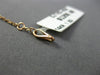 ESTATE LONG .21CT ROUND DIAMOND 14KT ROSE GOLD 3D CLASSIC BY THE YARD BRACELET
