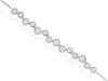 ESTATE .29CT DIAMOND 14KT WHITE GOLD 3D FILIGREE WAVE LOVE BRACELET