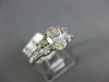 LARGE 2.04CT DIAMOND 14KT WHITE GOLD OVAL & ROUND 3 STONE ENGAGEMENT RING #1844