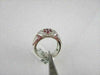 ANTIQUE HEART SHAPE 1.42CT RUBY DIAMOND 14K W GOLD RING