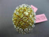 ESTATE EXTRA LARGE 7.41CT WHITE & INTENSE YELLOW DIAMOND 18K 2 TONE GOLD 3D RING