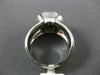ESTATE WIDE .70CT DIAMOND 18K WHITE GOLD 3D OVAL CLUSTER COCKTAIL RING #17667