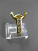 ESTATE .90CT DIAMOND 14KT YELLOW GOLD MARQUISE SEMI MOUNT ENGAGEMENT RING #21107