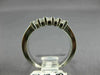 ESTATE .50CT PRINCESS CUT DIAMOND 14KT WHITE GOLD 5 STONE ANNIVERSARY RING 19278