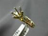 ESTATE .70CT DIAMOND 14KT 2 TONE GOLD FILIGREE SEMI MOUNT ENGAGEMENT RING #4953