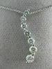 ESTATE .92CT ROUND DIAMOND 14KT WHITE GOLD CLASSIC JOURNEY FLOATING PENDANT #353